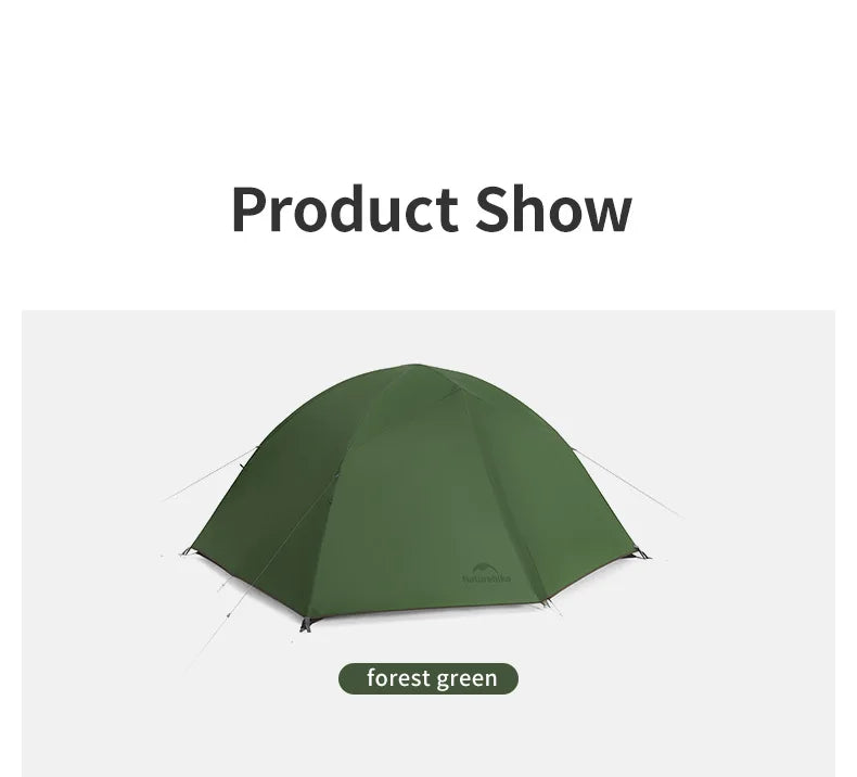 Naturehike Cloud River Pro Outdoor Camping Tent Ultralight 2 Person 20D Silicone Fabric Double-layer Waterproof Hiking Tents