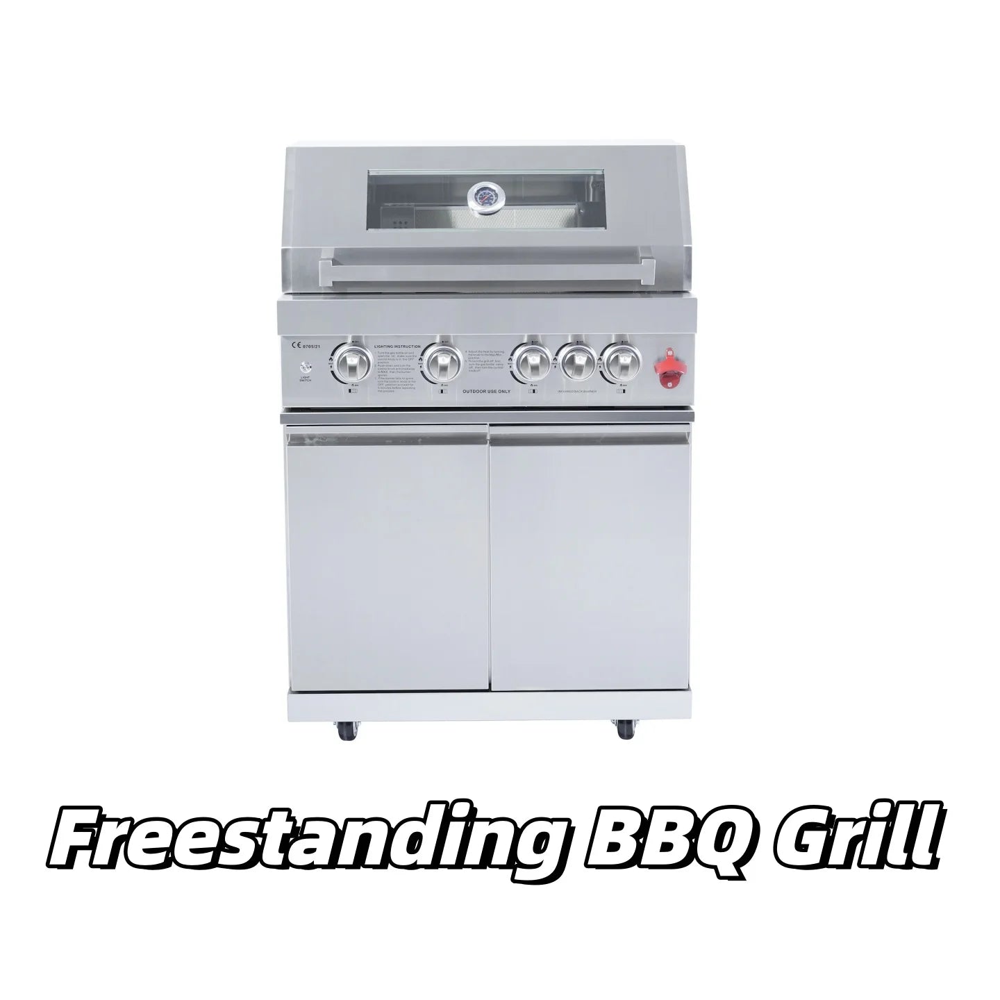 18Inch Premium Kettle Charcoal Barbecue Grill Large Thickened Metal Outdoor Portable Bbq Grill