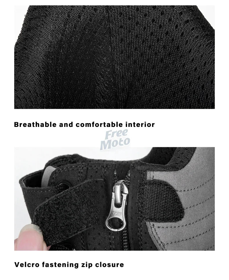 Men's Motorcycle Racing Shoes Breathable Anti-drop Off-road Rider Rally Shoes Racing Equipment