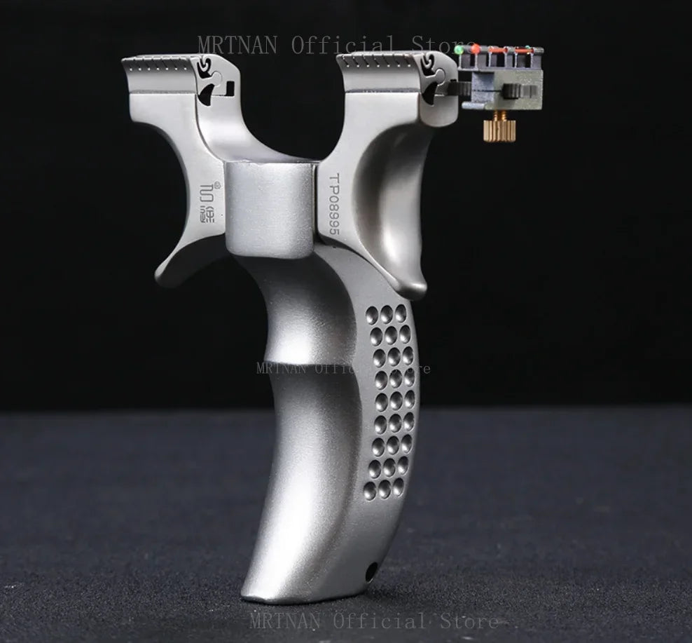 Powerful Metal Slingshot Precise Aiming Catapult Outdoor Hunting Shooting Slingshot Rubber Band Outdoor tool