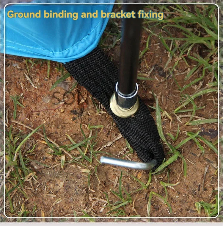 New Exercise BBQ Camping Large Tunnel Tent One Room Two Living Rooms Rainproof Ten People Outdoor Equipment Camping Supplies