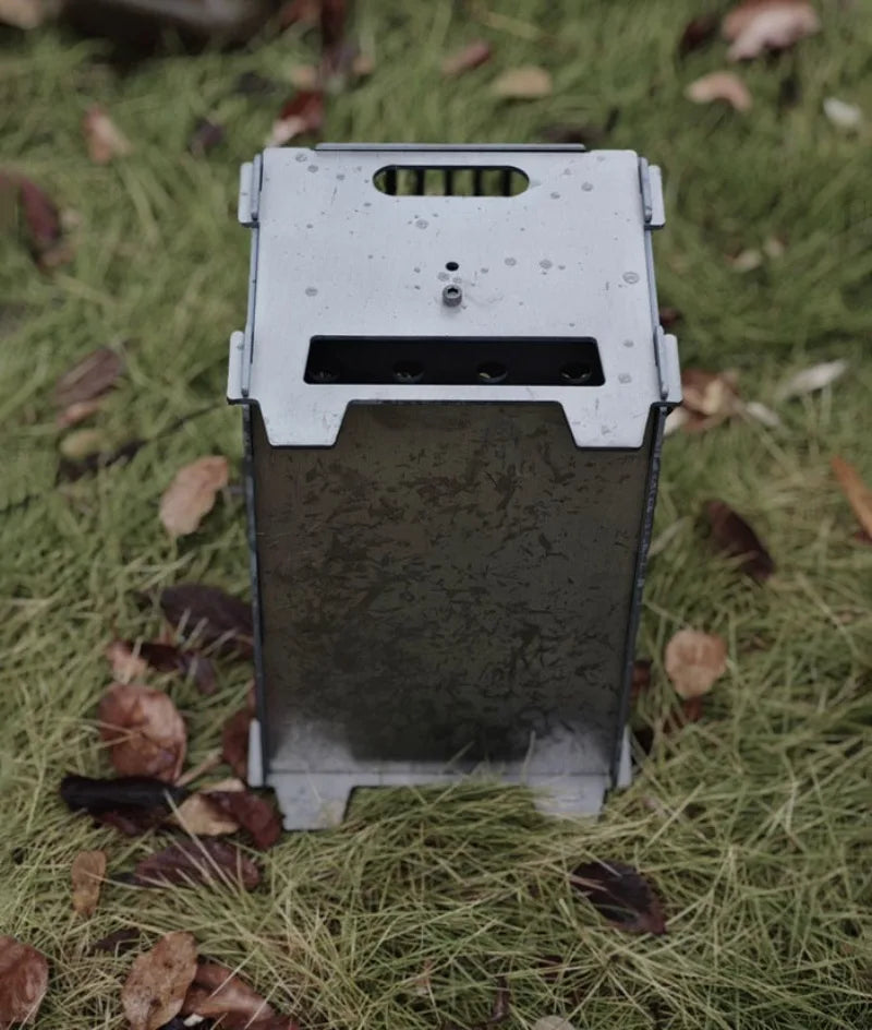 Titanium Alloy Portable Barbecue Grill Rack Outdoor Family Charcoal Stove Furnace Frame Camping Lightweight Camp Equipment