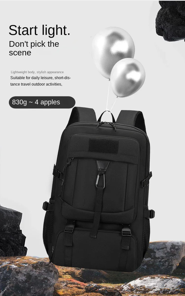 Oulylan Durable Portable Travel Shoulders Pack Versatile Outdoor Practical Climbing Bags Men Lightweight Large Capacity Backpack