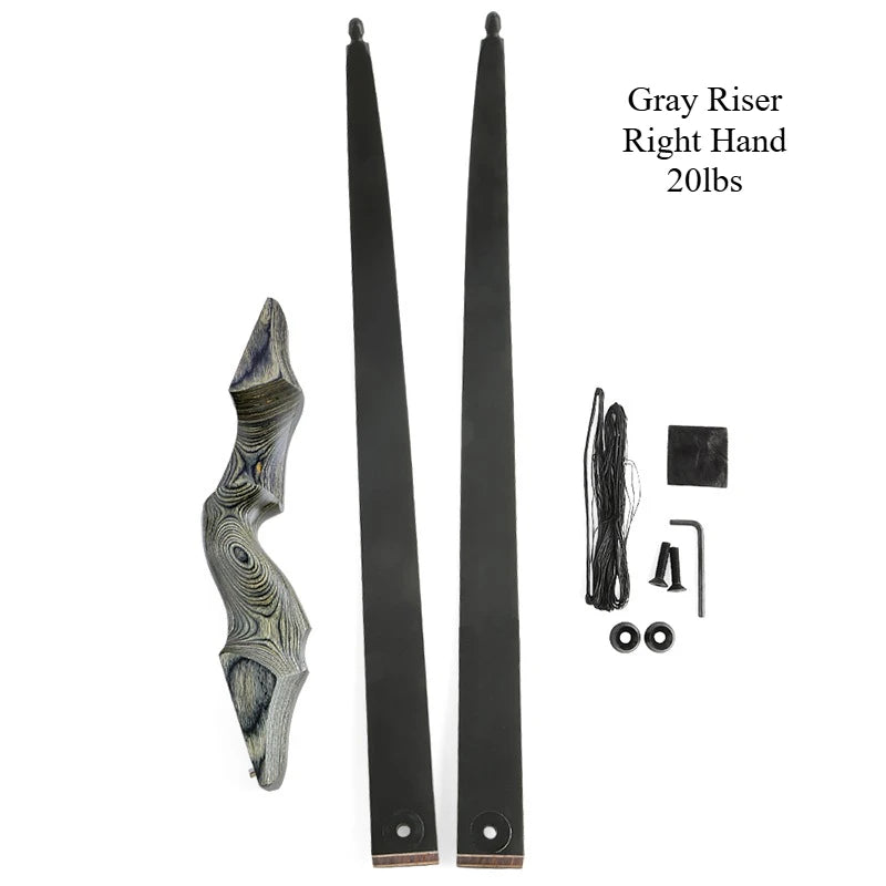 60inch Black Hunter Recurve Bow Right/Left Hand Traditional Beauty Hunting Reflection Bow And Arrow Outdoor Shooting Wooden Bow