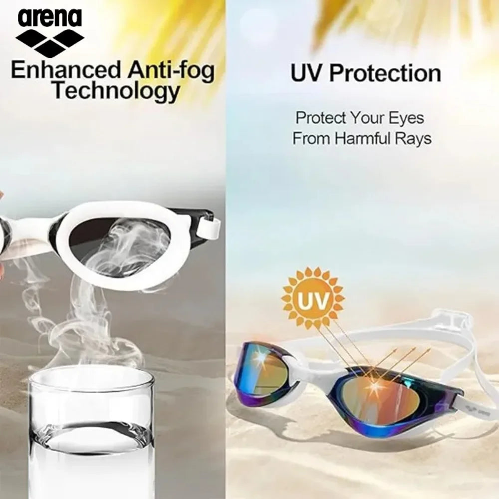 Arena HD Electroplated Swimming Goggles High Transparency Lenses Professional Racing Gear Unisex Swimming Goggles