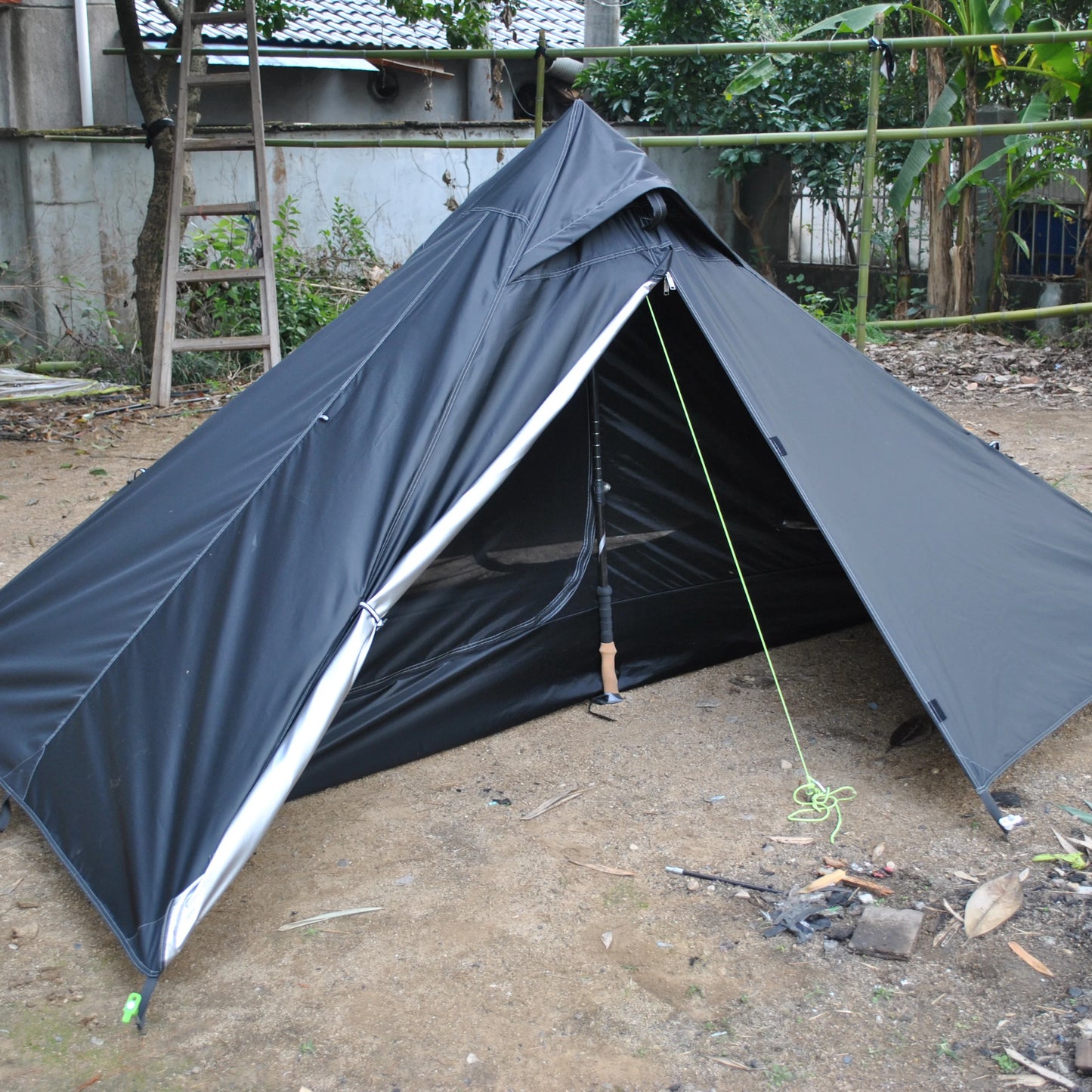 Waterproof CZX-250 Ultralight Pyramid Tent 1 Person Backpacking Teepee Waterproof Camping tent(exclude alpenstock),BC tent