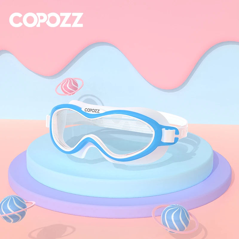 Professional large frame kids Swimming goggles Electroplating HD Anti fog Waterproof Glasses Diving Water sports Goggles Eyewear