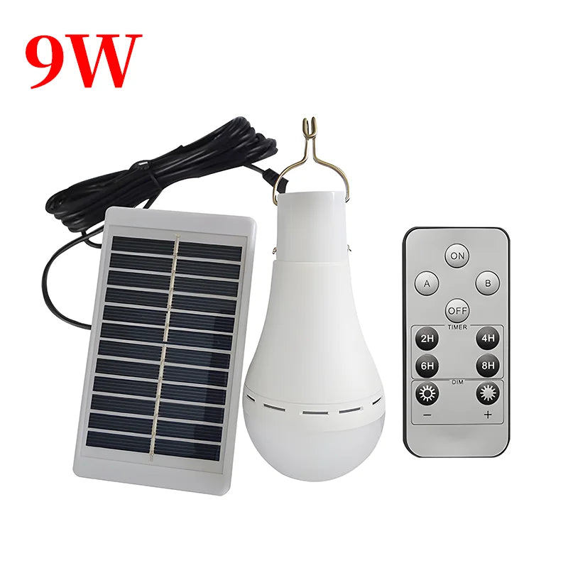 Solar Emergency Light Waterproof Outdoor Camping Supplies Portable Flashlight Tent Lamp LED SuperStrong Powered Work Light