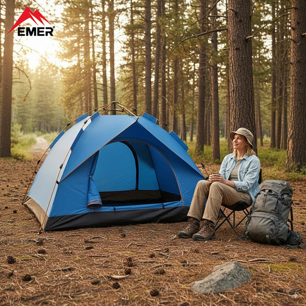 EMER Outdoor Camping Tent Automatic One-touch Tent Waterproof Picnic Tourist House for Travel Hiking Fishing Camping Supplies
