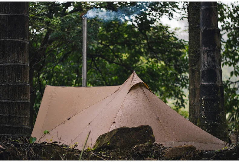 ThousWinds Capricorns 2 Person Trekking Pole Tent Ultralight 15D Ripstop Nylon Hiking Backpack Tent Outdoor Camping Pyramid Tent