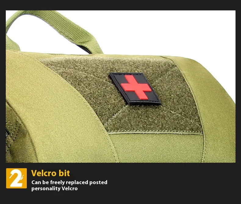 Tactical Medical Backpack MOLLE Detachable Med Kit - Quick-Access Military Survival Emergency Pack for Camping First Aid