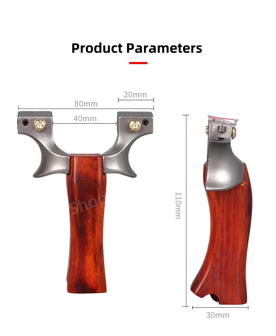 Outdoor Hunting Rubber Belt Shooting Stainless Steel Slingshot High-precision Catapult Sports Hunting Slingshot