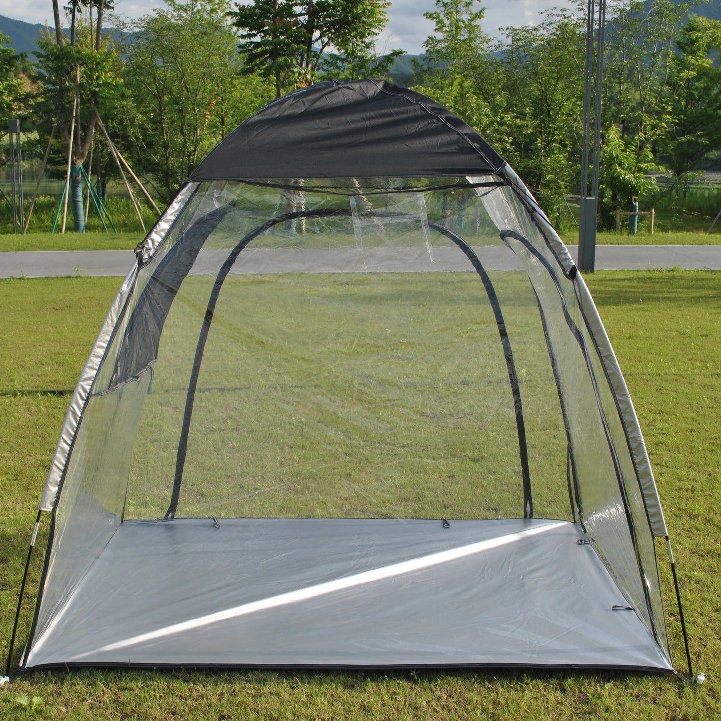 Sports Tent All Weather Clear Sport Shelter Waterproof and Windproof with Detachable Top Cover Rain Tent,PVC tent,Warm keep tent