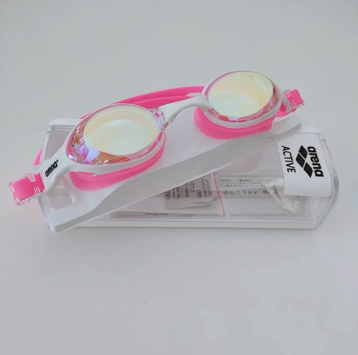 ARENA Professional Anti-Fog HD Swimming Women Adjustable Silicone Swim EYEWEAR Goggles Leak Proof Protection Glasses Men