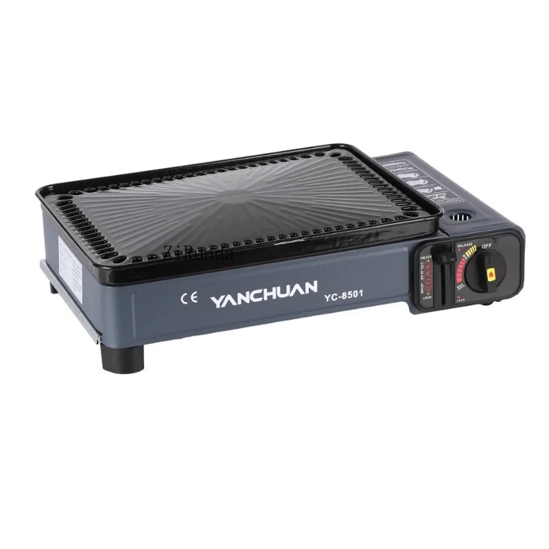 Portable outdoor cassette grill gas household camping grill picnic kebabs gas stove  camping equipment