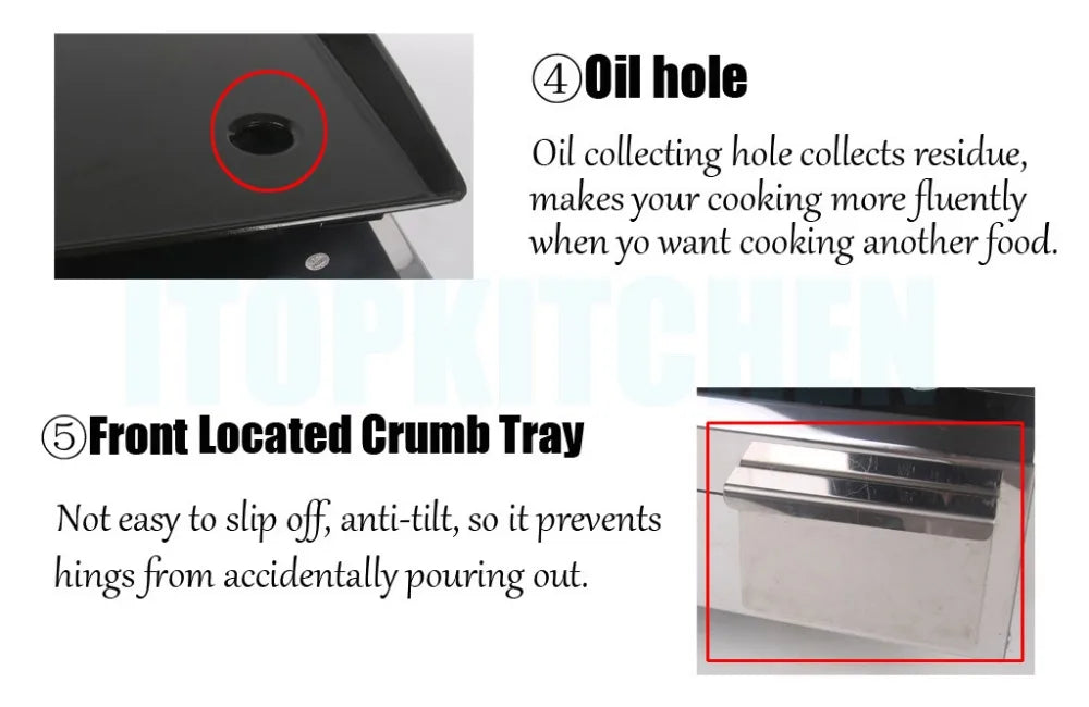 2 Burners Grill LPG BBQ Griddle for Commercial Non-stick Iron Plate Enamel Cooking Barbecue Steak Outdoor Grill Camping Cooking