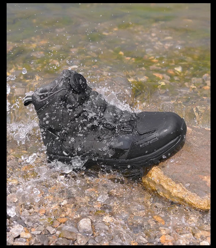 FEHER MQZ Series Motorcycle Boots for Men All-season Protective Wear-resistant Motorcycle Riding Hiking Urban Commuting Shoes