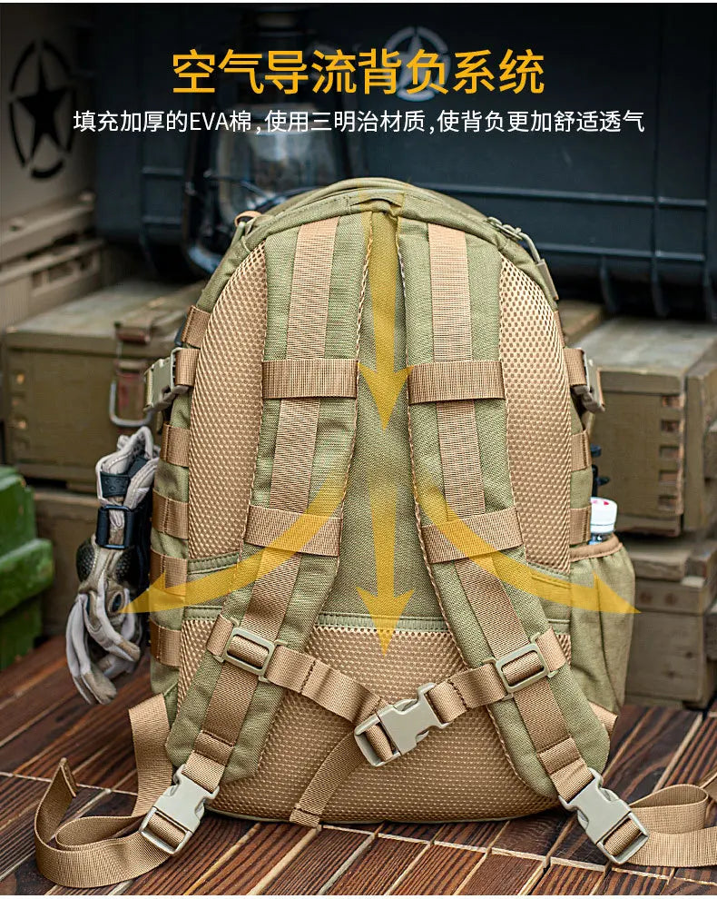 New Outdoor Mountaineering Army Fans Tactical Equipment Pack 24-hour Multi Functional Assault Action Backpack
