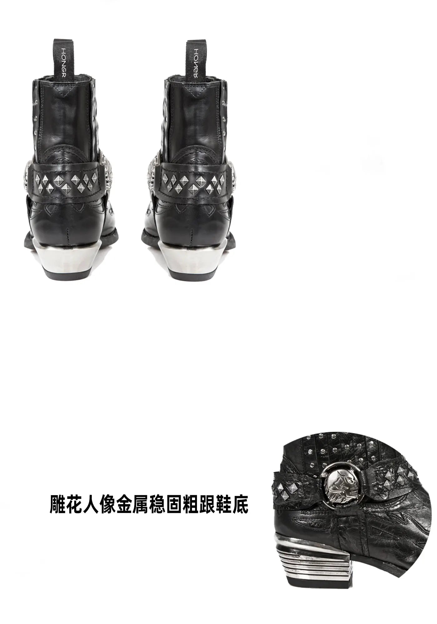 2025 New Men Popular Pointed Western Short Spanish Tide Brand Punk Rivet Leather Women Sneakers Chelsea Boots