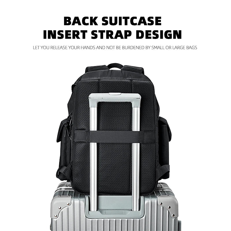 MOYYI Outdoor Waterproof Drawstring Men Women Travel Laptop Backpack Fashion Large Capacity Mountain Climbing Flip Rucksack