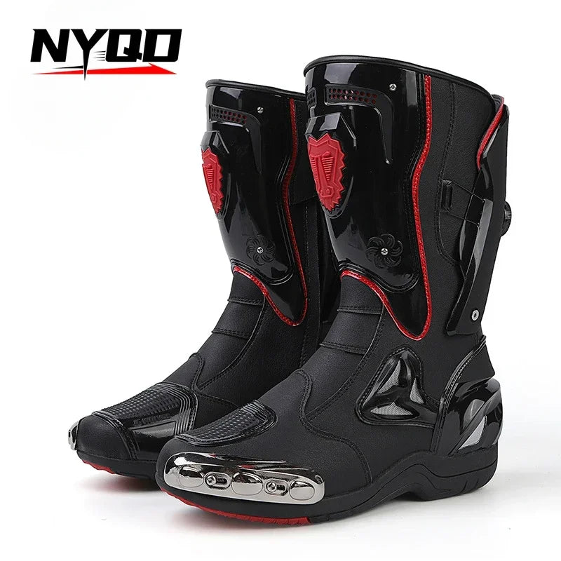 36-47 Anti Fall Motocross Boots Wear-resistant Motorcycle Boots Men's Women Racing Boots Safe Riding Equipment Rally Shoes