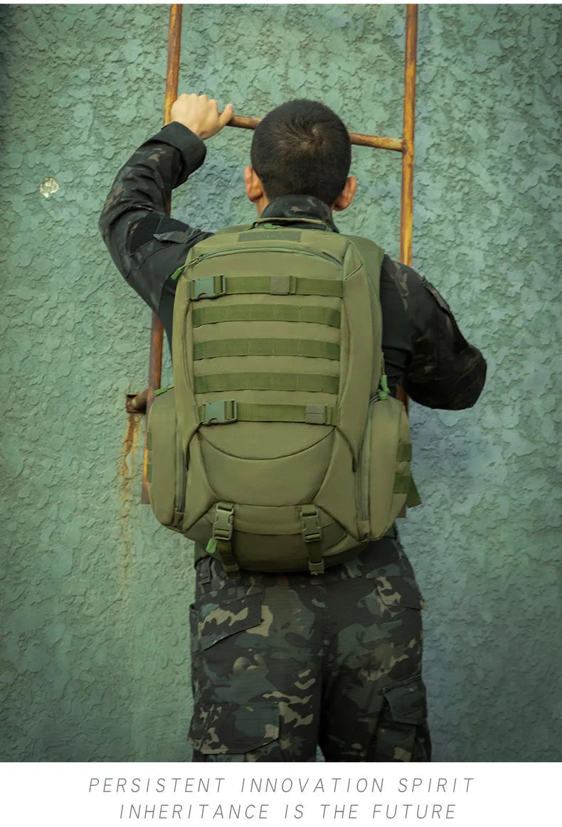 55L Tactics Backpack High Capacity Camping Backpacks Outdoor Army Camouflage Shoulder Bag Multifunction Fashion