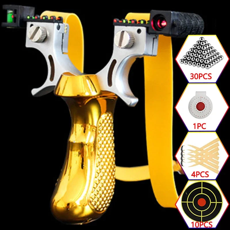 Hunting laser slingshot Outdoor high precision shooting slingsshot powerful spring sling shot catapult hunting acessories