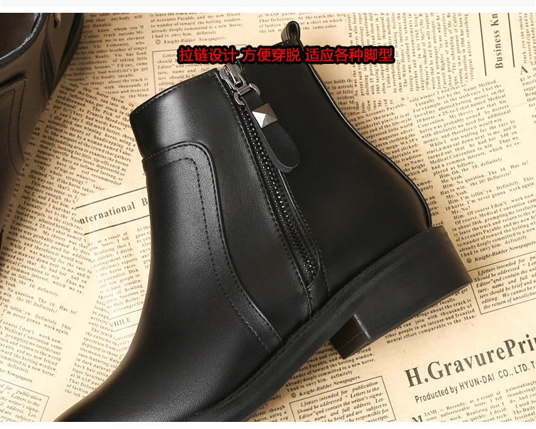 Ankle Boots Women Black Warm Plush Korean Version Side Zipper Cotton Boots Female Flat Luxury Chelsea Boots Short Shoes 2024