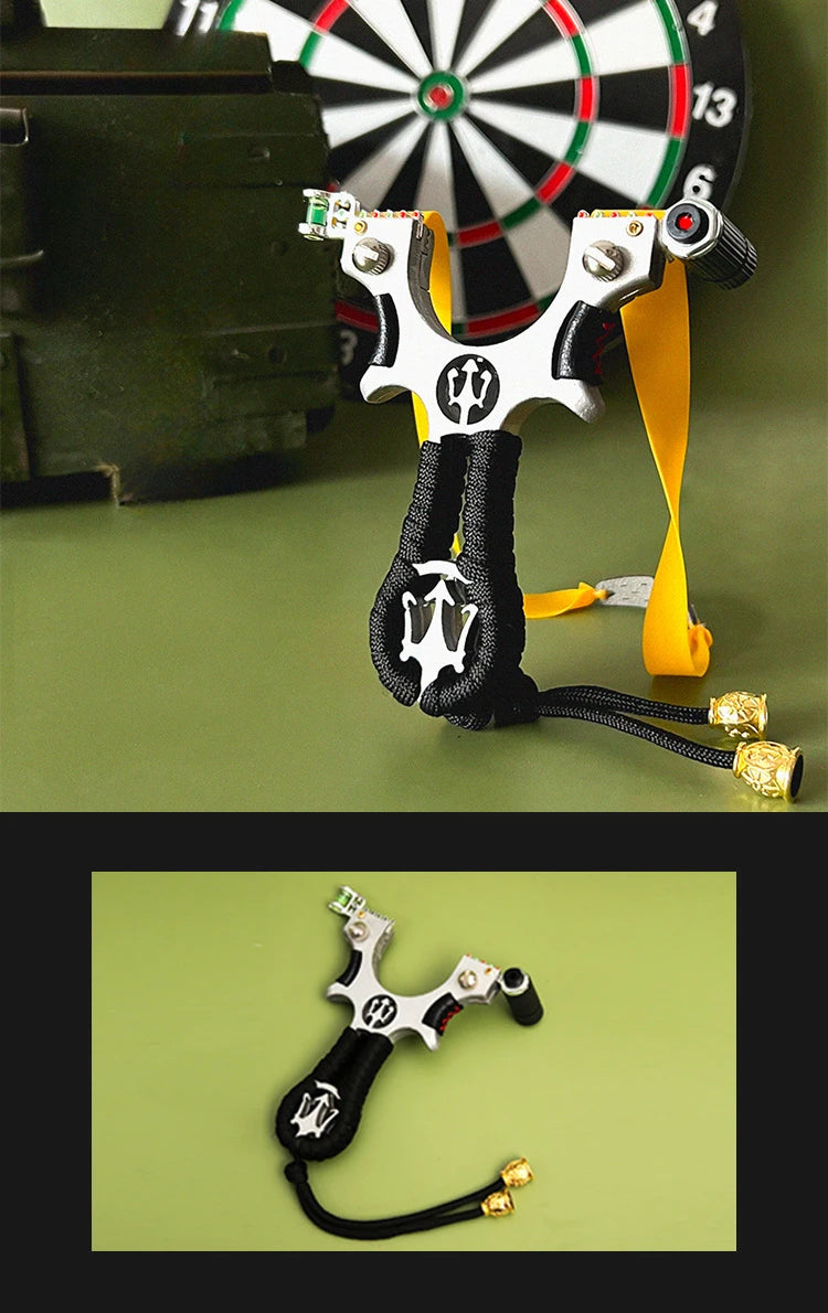 High-power Laser Slingshot High Precision Outdoor Hunting Tool Catapult with Rubber Band Set Sport Entertainment Toy Accessories
