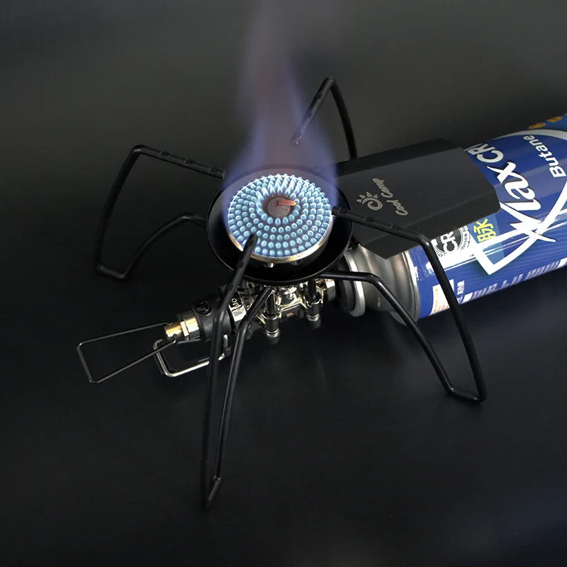 Windproof and Anti-Scald Camping Stove  Outdoor Tourist Burner Parts  Spider Stove  Backpack  Hiking Gas Furnace