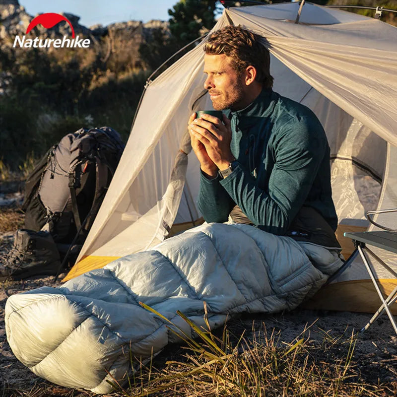 Naturehike Goose Down sleeping bags camping Ultralight Winter Gear Supplies Travel Waterproof folding Comfortable Tourism bag