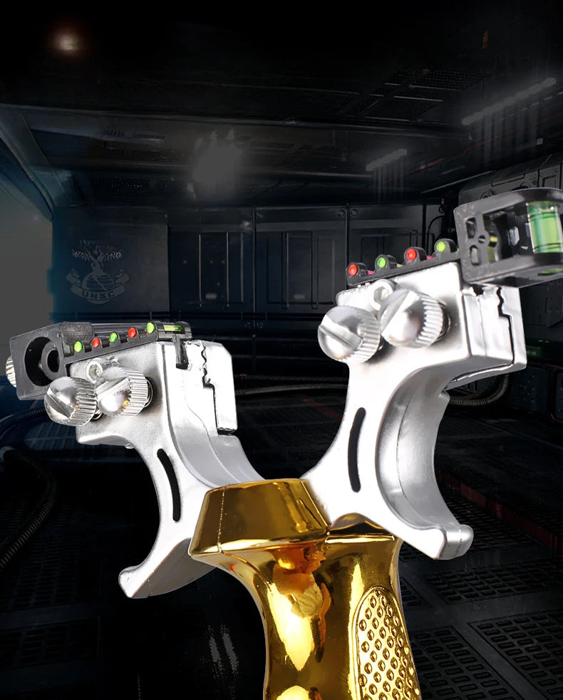 Professional Hunting Laser Slingshot High-power Outdoor Shooting Resin Catapult with Rubber Band Sports Entertainment Tools Set