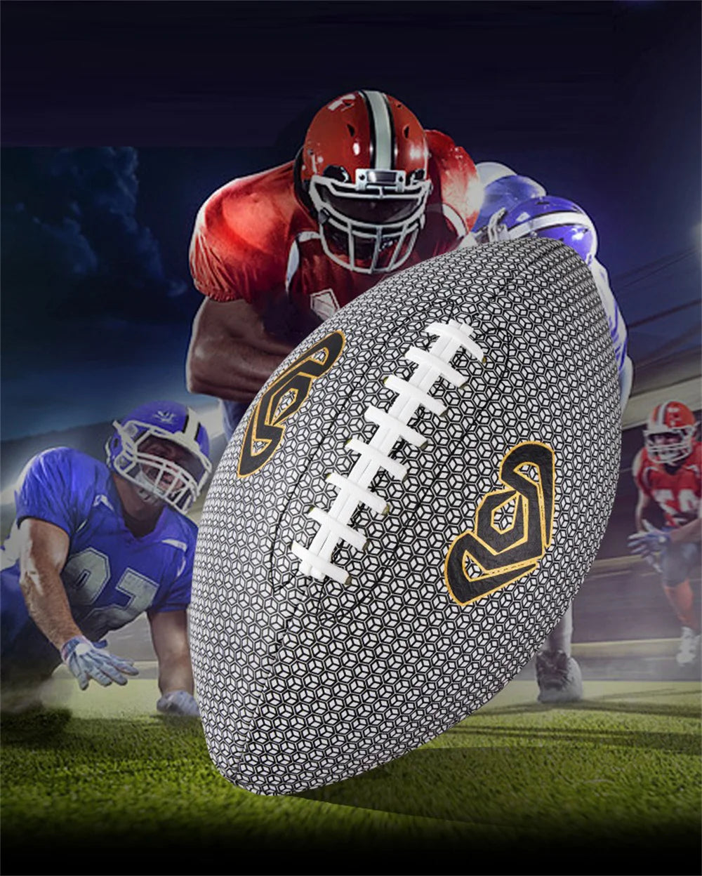 Anti Slip And Wear-Resistant British Reflective Rugby Size 6 And 9 Adult Training Competition American Rugby