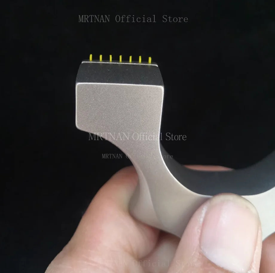 Slingshot Titanium Alloy High Quality Shooting Slingshot Hunting Flat Rubber Band Catapult Outdoor Sports Accessories