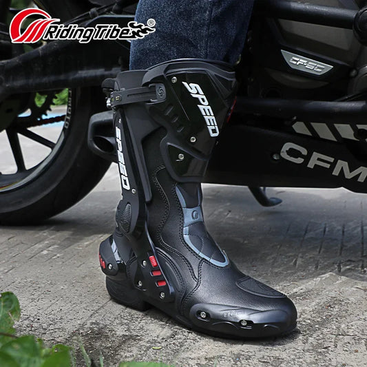 Professional Motocross Boots Breathable Water-repellent Off-Road Boots Anti-collision Riding Boots HighTop Racing Shoes