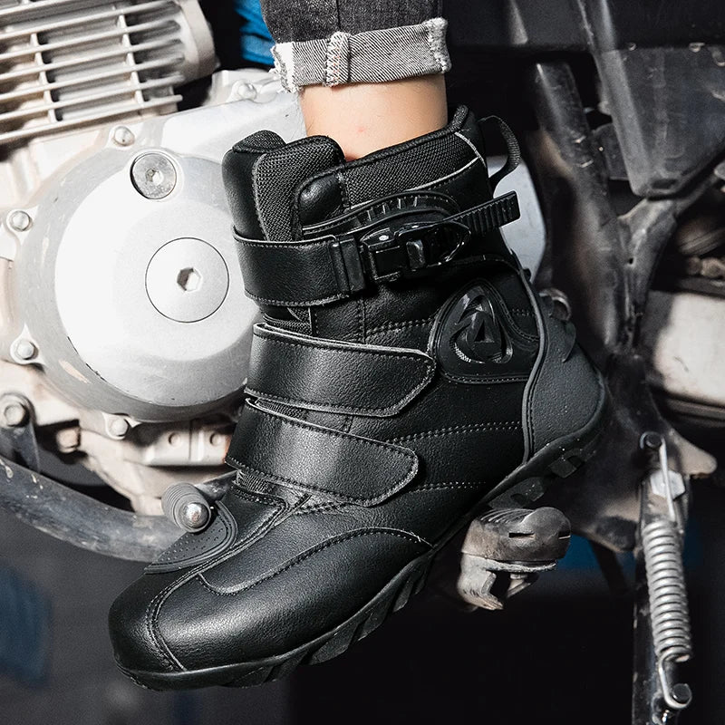 Motorcycle Riding Shoes Breathable Motorcross Off-road Short Boots Man Women Rider Motocross Equipment Anti-fall Racing Shoes 47