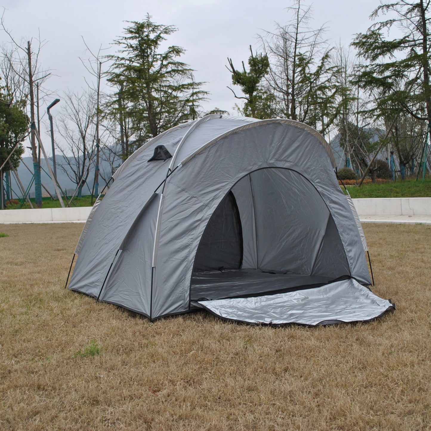 Off-Ground 3 Person Camping Fishing Tent with Double Mesh Doors - Insect Blocking, Durable Design, Easy Setup,Excluding bed