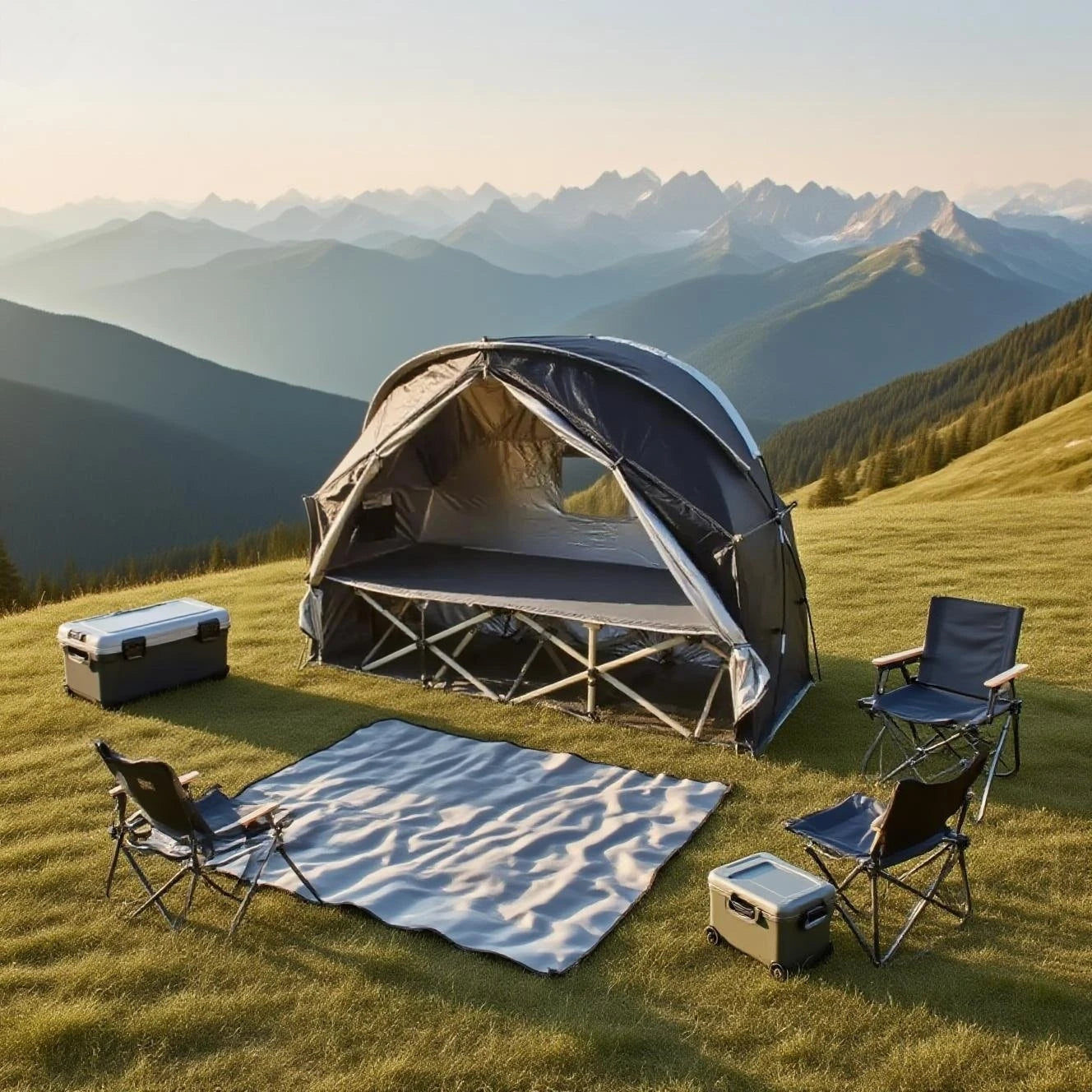 Breathable Mesh Tent for Backpacking - 1 Person All-Mesh Insect-Proof Camping Tent with Enhanced Airflow, Portable Sleep Shelter