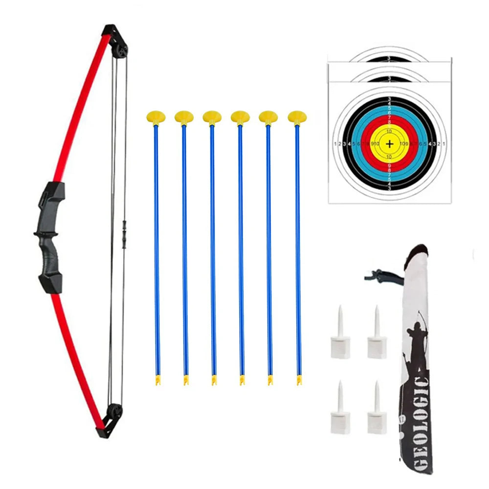 Youth 35inch 18Lbs Archery Compound Bow and Arrow Set for Kid Gift As a Present  to Outdoor Sport  Family Games