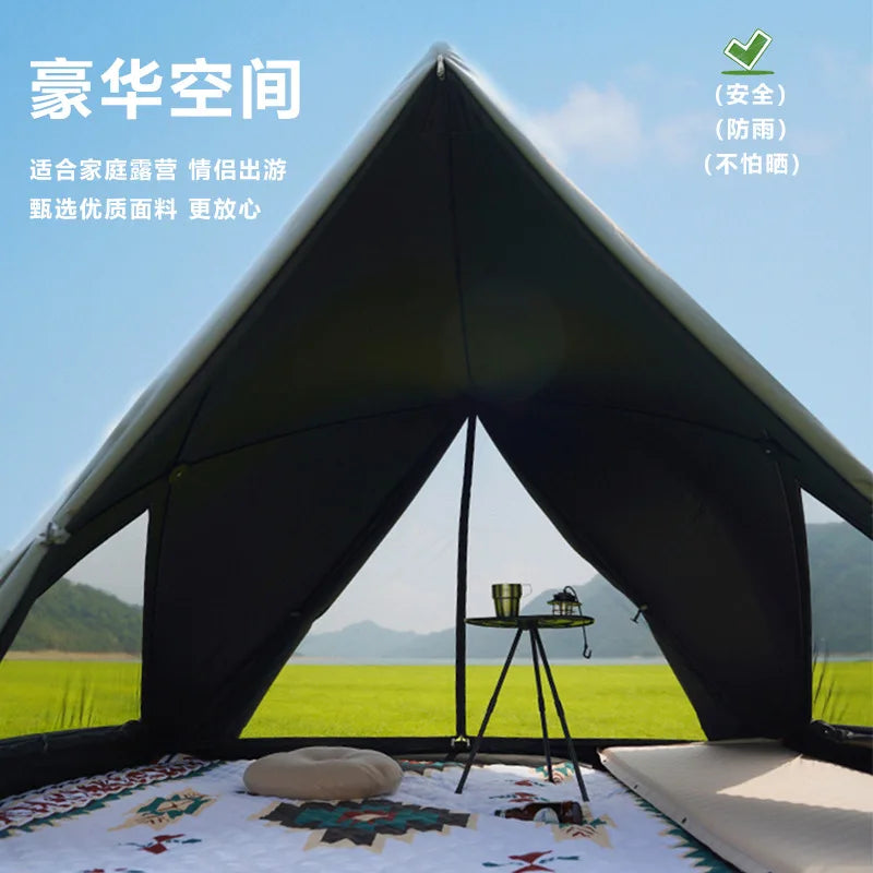 Open Shelter Family Size Triangle Tent Automatic Pop Up Beach Tent Ultralight Portable Outdoor Camping Sun Shelter Instant