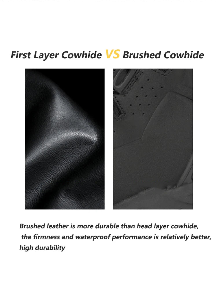 FEHER Motorcycle Boots BOA System CE Level 2 Foot Protection Hiking Shoes Waterproof All Season for Rider and Wilderness Climber