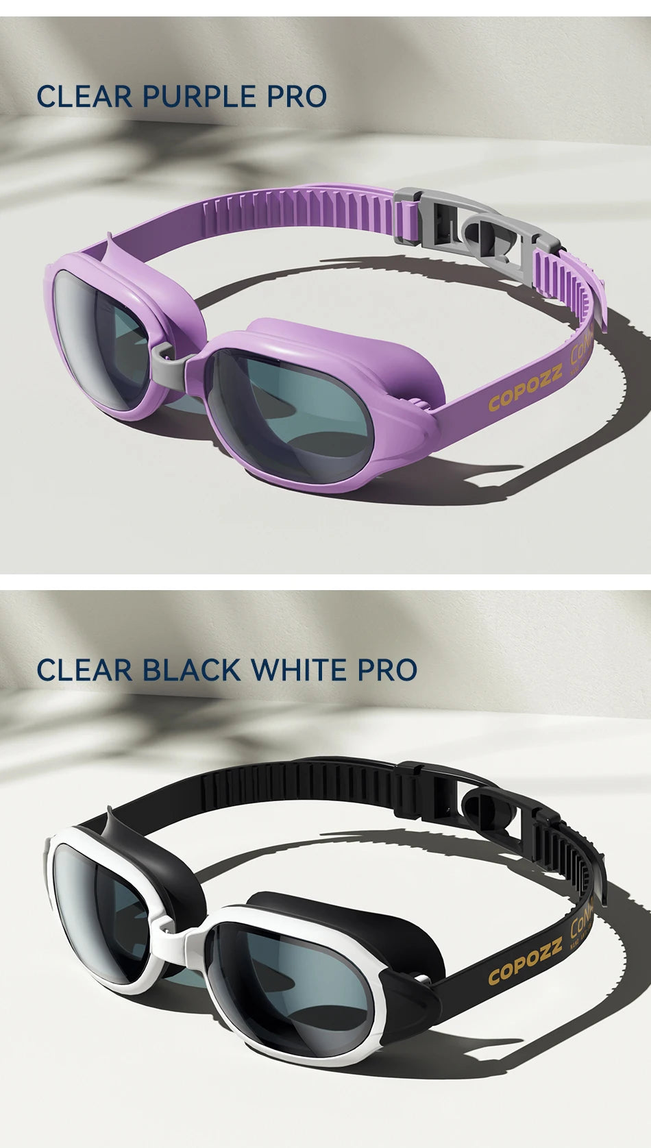 COPOZZ Myopia Swimming Goggles Male Female Adult Swim Goggle CoNANO Imported Anti Fog Pool Swimming Glasses Eyewear -1.5 to -7