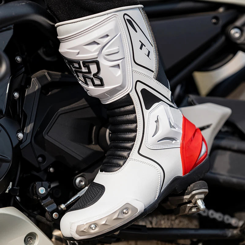 Tiger T1 Motorcycle Riding Shoes Long Protective Riding Boots Racing Shoes All Seasons Wear-resistant Anti Slip Motorcycle Boots