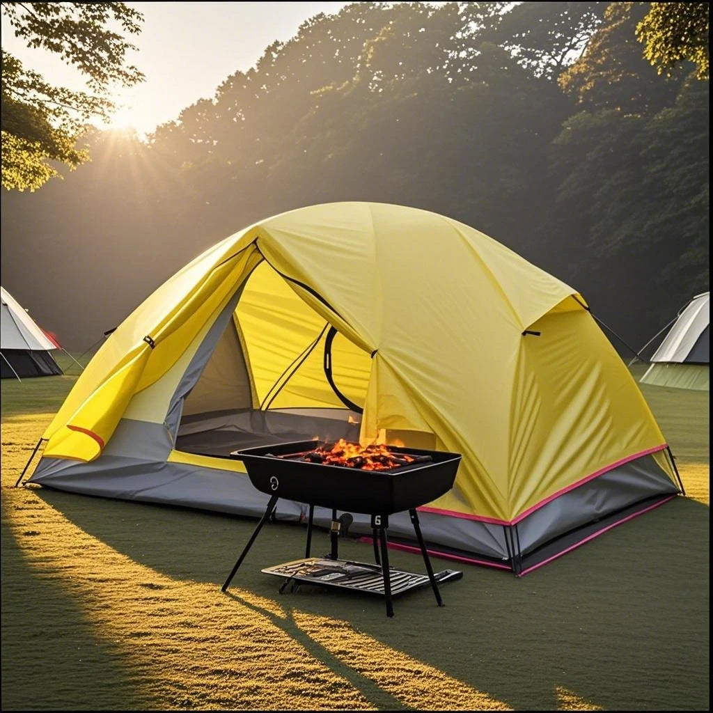 Portable Lightweight Camping Tent (2-Person Capacity) with PU4000 Waterproof Floor & Footprint, Perfect for Backpacking & Hiking