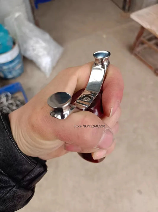 Hunting Slingshot Stainless Steel Bow Big Powerful Catapult Self Defense Survival High Precision Sling Shot