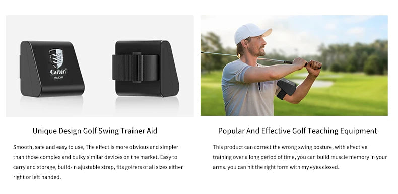 Pro Golf Swing Trainer Aid Arm Extender for Golf Teaching Aid, Useful Golf Accessorie，Golf Gifts for Avid and Beginner Golfer