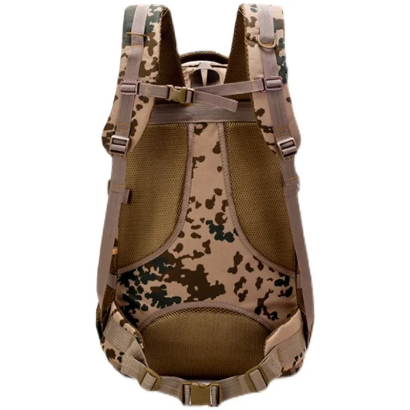 60L Outdoor Hiking Sports Backpack Large Capacity Camping Travel Climbing Bag Camo Military Tactical Rucksack Student Work Pack