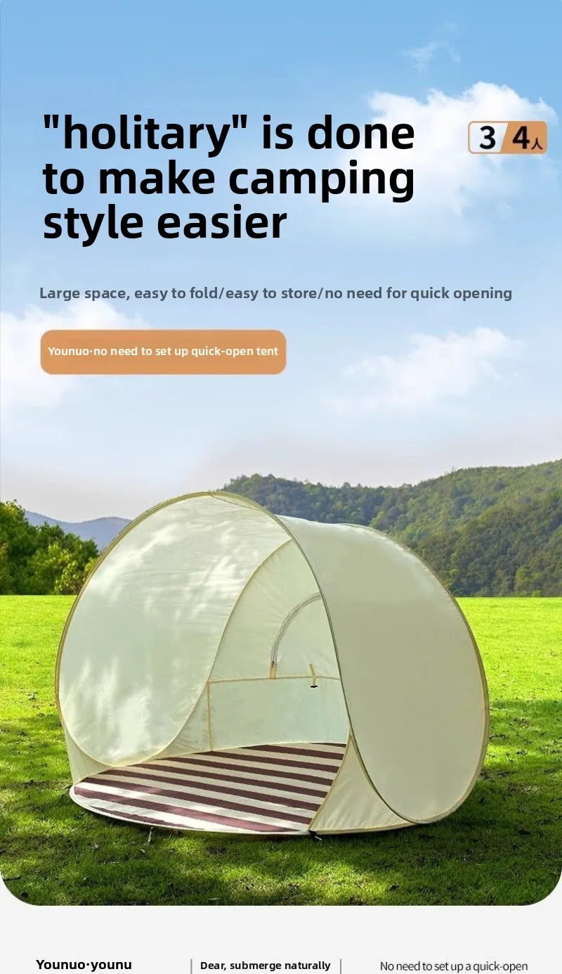 Children's Tent Portable Outdoor Camping Picnic One Second Quick Open Tent Seaside Beach Awning