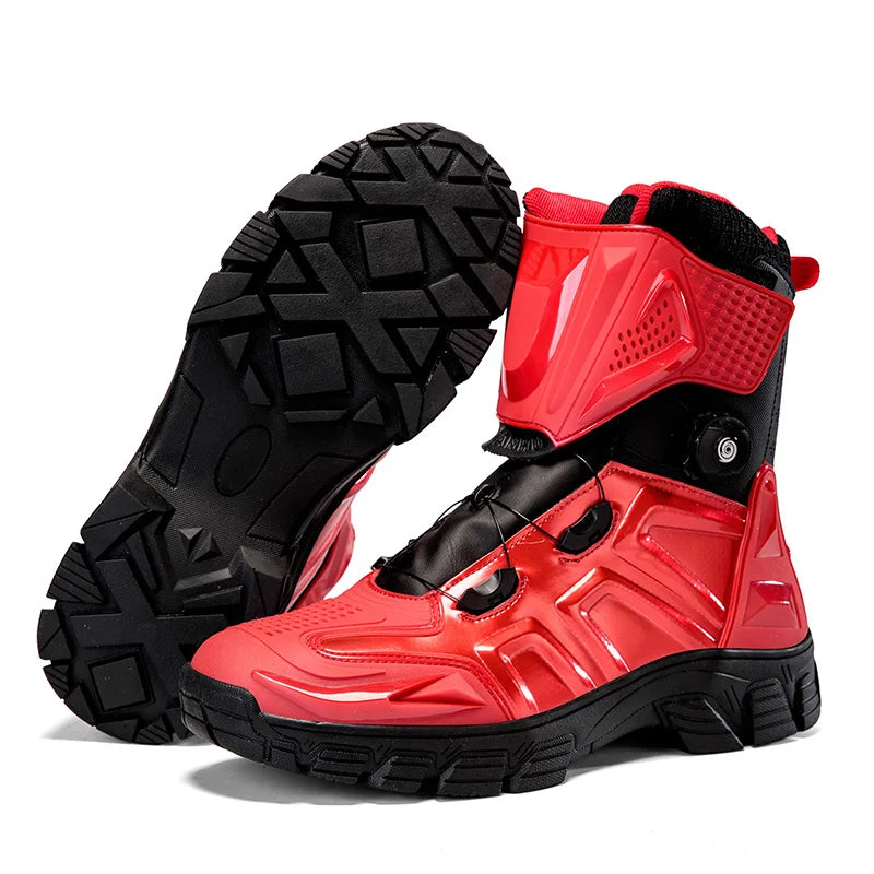 New Motorbike Boots Anti-slip Waterproof  Motorcycle Boots Wear-resistant Biker Protection Equipment Anti-fall Motocross Boot