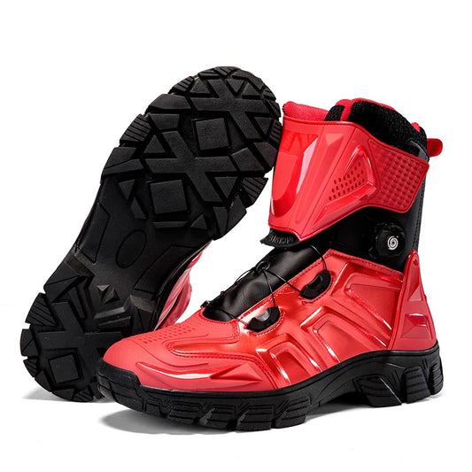 New Motorbike Boots Anti-slip Waterproof  Motorcycle Boots Wear-resistant Biker Protection Equipment Anti-fall Motocross Boot